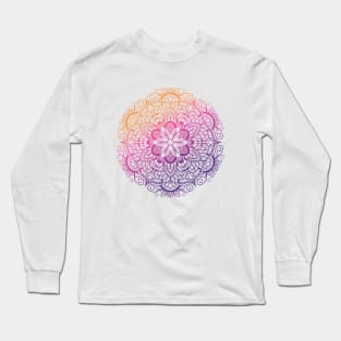 mandala-design, mandala-art, geometric, abstract, mandala and spirituality, colorful, rainbow, mandala pattern, mandala flower patterns, Flower Mandala ,Spirituality Long Sleeve T-Shirt